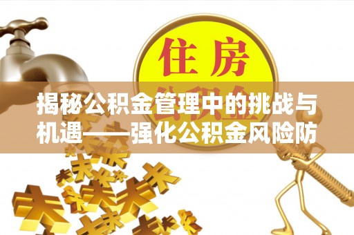 资中揭秘公积金管理中的挑战与机遇——强化公积金风险防控的多维策略
