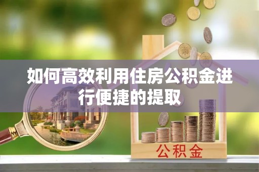 资中如何高效利用住房公积金进行便捷的提取